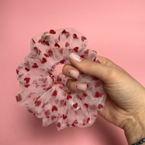 romantyczne scrunchie z tiulu